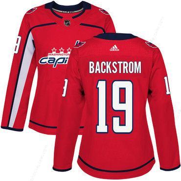 Adidas Washington Capitals #19 Nicklas Backstrom Red Home Authentic Women’s Stitched NHL Jersey