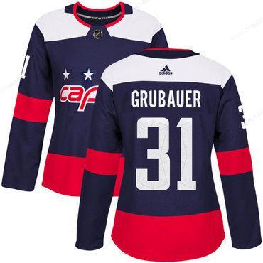 Adidas Washington Capitals #31 Philipp Grubauer Navy Authentic 2018 Stadium Series Women’s Stitched NHL Jersey