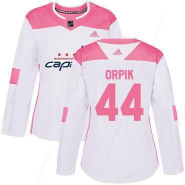 Adidas Washington Capitals #44 Brooks Orpik White Pink Authentic Fashion Women’s Stitched NHL Jersey