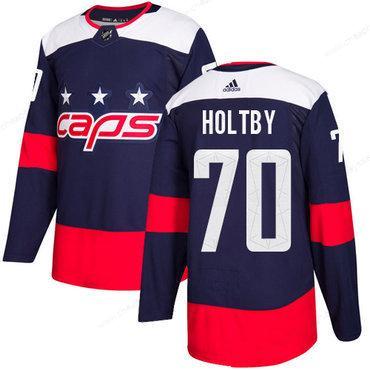 Adidas Washington Capitals #70 Braden Holtby Navy Authentic 2018 Stadium Series Stitched Youth NHL Jersey