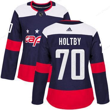 Adidas Washington Capitals #70 Braden Holtby Navy Authentic 2018 Stadium Series Women’s Stitched NHL Jersey