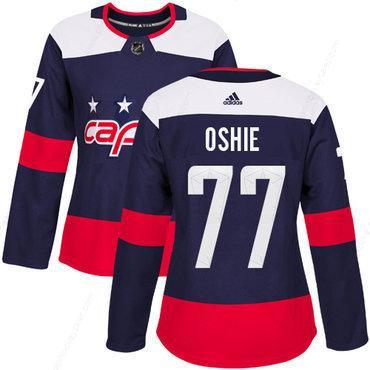 Adidas Washington Capitals #77 T.J. Oshie Navy Authentic 2018 Stadium Series Women’s Stitched NHL Jersey