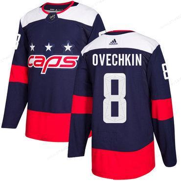 Adidas Washington Capitals #8 Alex Ovechkin Navy Authentic 2018 Stadium Series Stitched Youth NHL Jersey