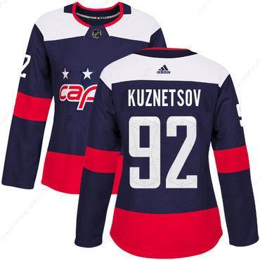 Adidas Washington Capitals #92 Evgeny Kuznetsov Navy Authentic 2018 Stadium Series Women’s Stitched NHL Jersey