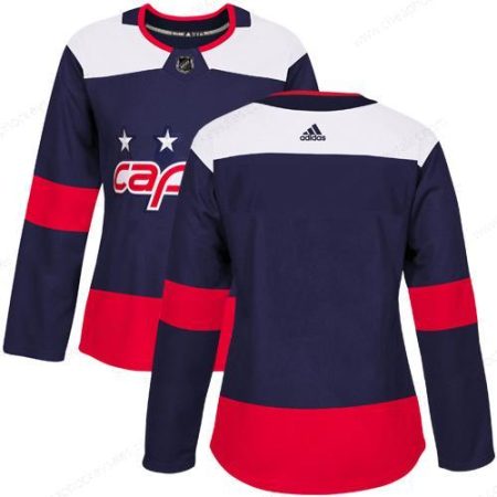 Adidas Washington Capitals Blank Navy Authentic 2018 Stadium Series Women’s Stitched NHL Jersey