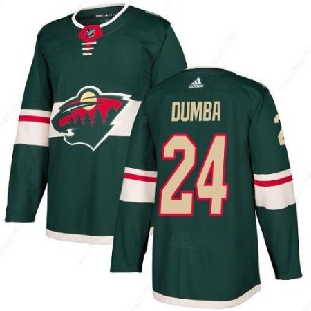 Adidas Wild #24 Matt Dumba Green Home Authentic Stitched NHL Jersey