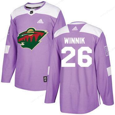 Adidas Wild #26 Daniel Winnik Purple Authentic Fights Cancer Stitched NHL Jersey