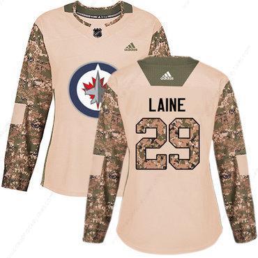 Adidas Winnipeg Jets #29 Patrik Laine Camo Authentic 2017 Veterans Day Women’s Stitched NHL Jersey