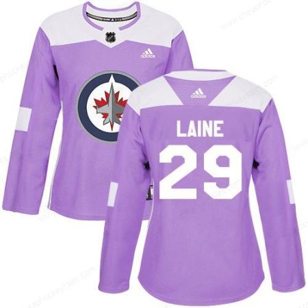 Adidas Winnipeg Jets #29 Patrik Laine Purple Authentic Fights Cancer Women’s Stitched NHL Jersey