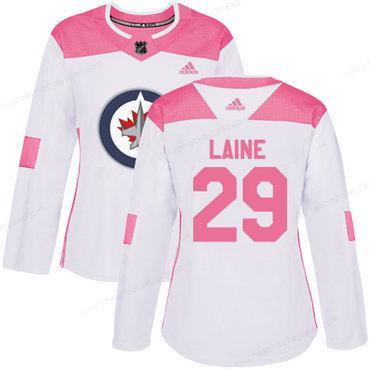 Adidas Winnipeg Jets #29 Patrik Laine White Pink Authentic Fashion Women’s Stitched NHL Jersey