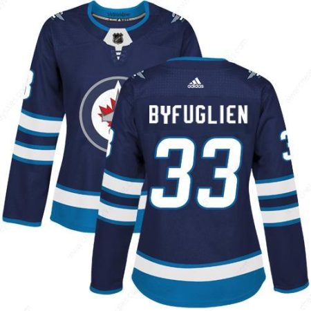 Adidas Winnipeg Jets #33 Dustin Byfuglien Navy Blue Home Authentic Women’s Stitched NHL Jersey