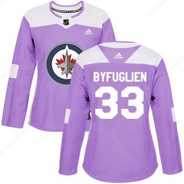 Adidas Winnipeg Jets #33 Dustin Byfuglien Purple Authentic Fights Cancer Women’s Stitched NHL Jersey