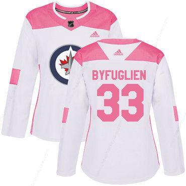 Adidas Winnipeg Jets #33 Dustin Byfuglien White Pink Authentic Fashion Women’s Stitched NHL Jersey