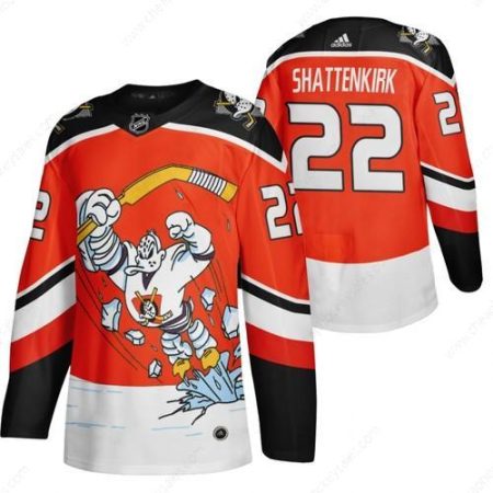 Anaheim Ducks #22 Kevin Shattenkirk Red Men’s Adidas 2020-21 Reverse Retro Alternate NHL Jersey