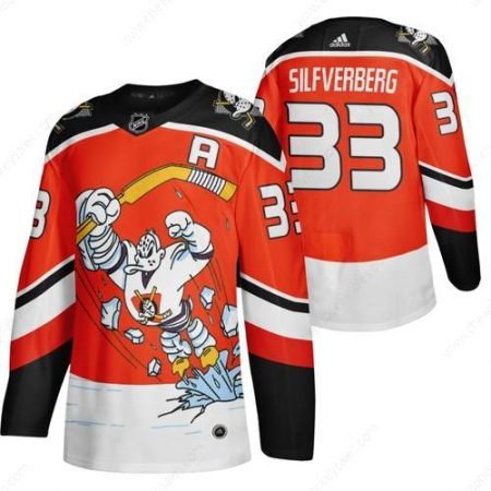 Anaheim Ducks #33 Jakob Silfverberg Red Men’s Adidas 2020-21 Reverse Retro Alternate NHL Jersey