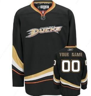 Anaheim Ducks Men’s Customized Black Jersey