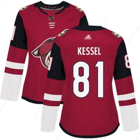 Arizona Coyotes #81 Phil Kessel Maroon Home Authentic Women’s Stitched Hockey Jersey