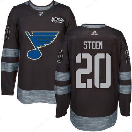 Blues #20 Alexander Steen Black 1917-2017 100Th Anniversary Stitched NHL Jersey