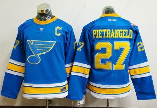 Blues #27 Alex Pietrangelo Light Blue 2017 Winter Classic Women’s Stitched NHL Jersey