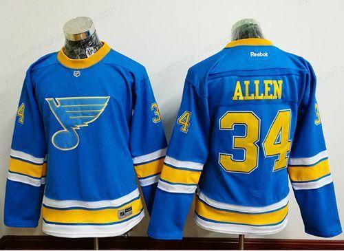 Blues #34 Jake Allen Light Blue 2017 Winter Classic Women’s Stitched NHL Jersey