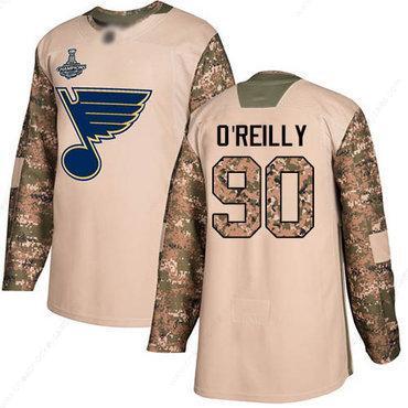 Blues #90 Ryan O’Reilly Camo Authentic 2017 Veterans Day Stanley Cup Champions Stitched Hockey Jersey