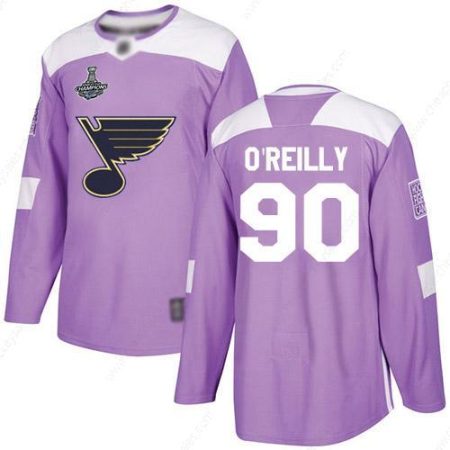 Blues #90 Ryan O’Reilly Purple Authentic Fights Cancer Stanley Cup Champions Stitched Hockey Jersey