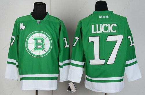 Boston Bruins #17 Milan Lucic St. Patrick’S Day Green Jersey