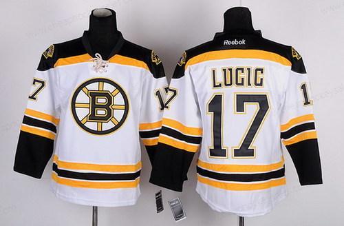 Boston Bruins #17 Milan Lucic White Jersey