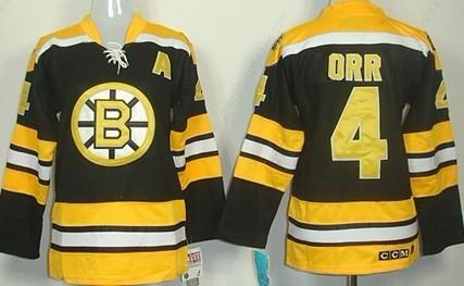 Boston Bruins #4 Bobby Orr Black CCM Women’s Jersey