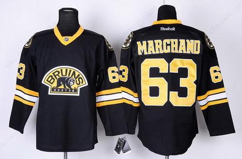 Boston Bruins #63 Brad Marchand Black Third Jersey