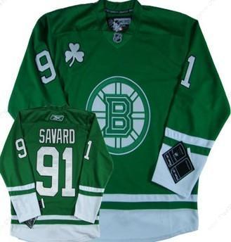 Boston Bruins #91 Marc Savard St. Patrick’S Day Green Jersey