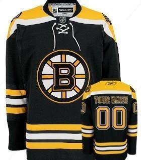 Boston Bruins Men’s Customized Black Jersey