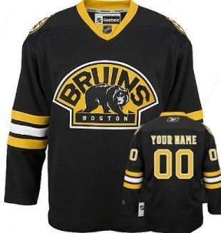 Boston Bruins Men’s Customized Black Third Jersey