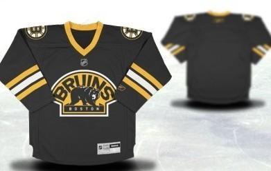 Boston Bruins Youths Customized Black Third Jersey