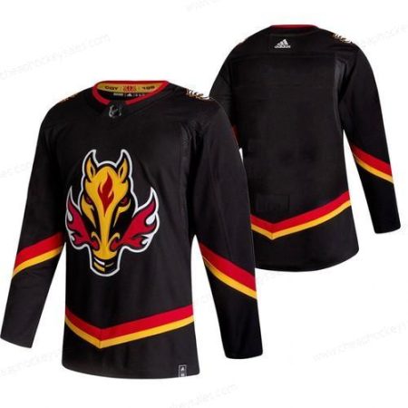 Calgary Flames Blank Black Men’s Adidas 2020-21 Reverse Retro Alternate NHL Jersey