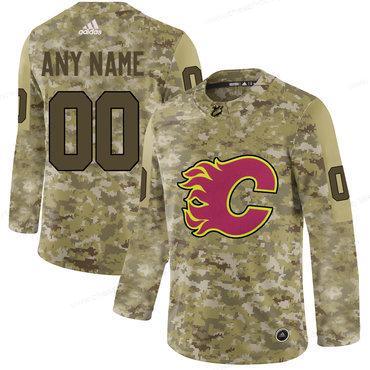 Calgary Flames Camo Men’s Customized Adidas Jersey