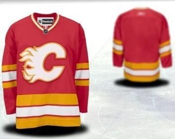 Calgary Flames Men’s Customized Red Third Jersey