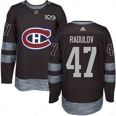 Canadiens #47 Alexander Radulov Black 1917-2017 100Th Anniversary Stitched NHL Jersey