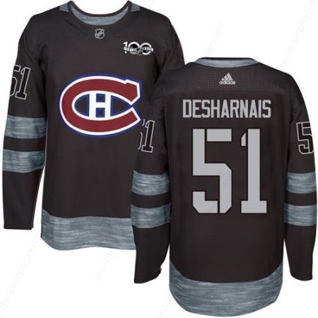 Canadiens #51 David Desharnais Black 1917-2017 100Th Anniversary Stitched NHL Jersey