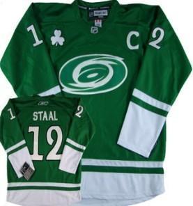 Carolina Hurricanes #12 Eric Staal St. Patrick’S Day Green Jersey