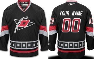 Carolina Hurricanes Men’s Customized Black Third Jersey