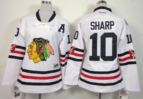 Chicago Blackhawks #10 Patrick Sharp 2015 Winter Classic White Women’s Jersey