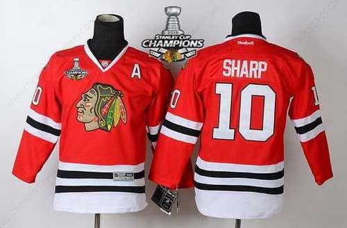 Chicago Blackhawks #10 Patrick Sharp Red Kids Jersey W#2#2015 Stanley Cup Champion Patch