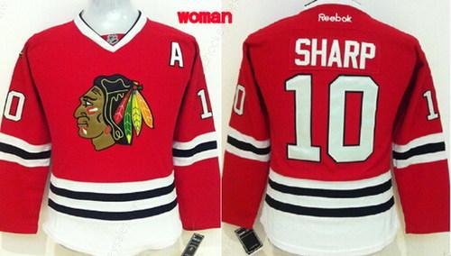 Chicago Blackhawks #10 Patrick Sharp Red Women’s Jersey