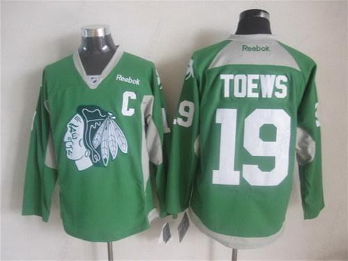 Chicago Blackhawks #19 Jonathan Toews 2014 Training Green Jersey