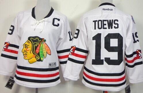 Chicago Blackhawks #19 Jonathan Toews 2015 Winter Classic White Women’s Jersey