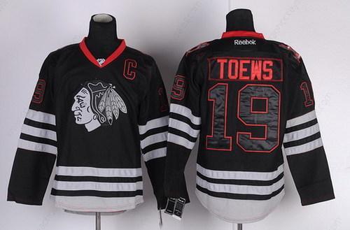 Chicago Blackhawks #19 Jonathan Toews Black Ice Jersey