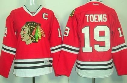 Chicago Blackhawks #19 Jonathan Toews Red Women’s Jersey