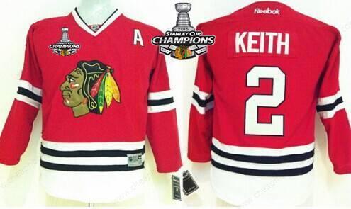 Chicago Blackhawks #2 Duncan Keith Red Kids Jersey W#2#2015 Stanley Cup Champion Patch