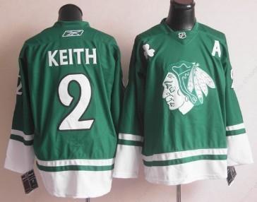 Chicago Blackhawks #2 Duncan Keith St. Patrick’S Day Green Jersey